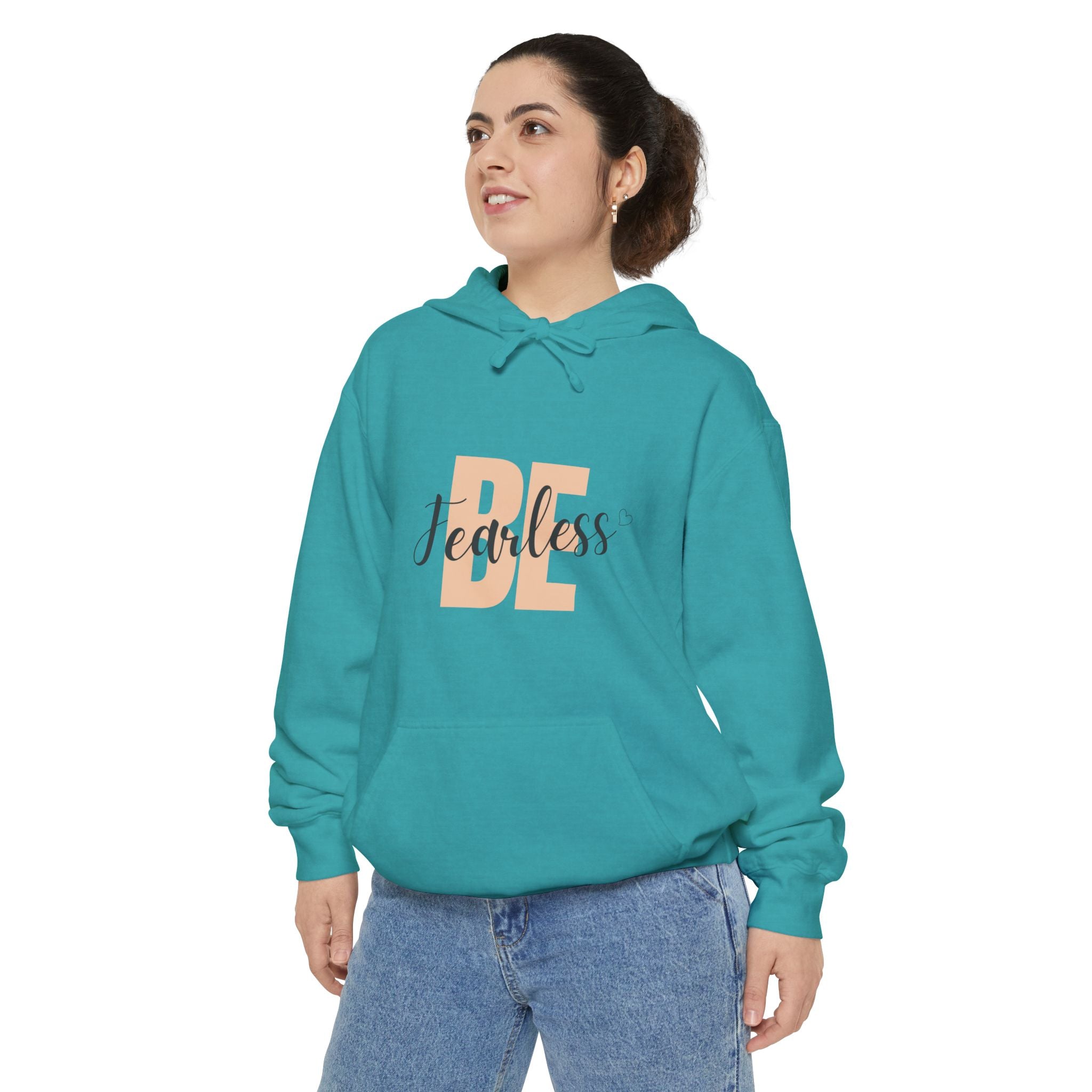 Fearless "BE" Hoodie — Empowering Women's Graphic Pullover