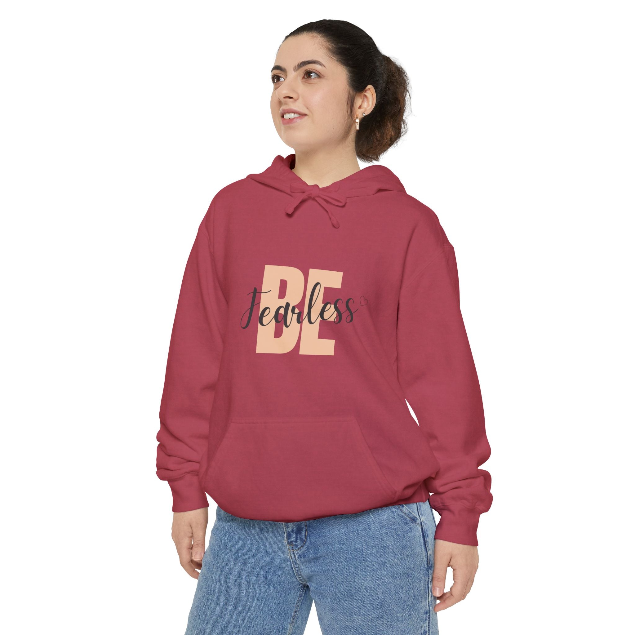 Fearless "BE" Hoodie — Empowering Women's Graphic Pullover